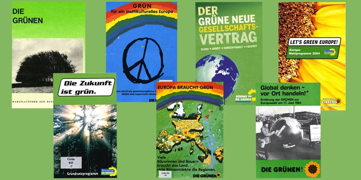 Cover verschiedener Wahlprogramme