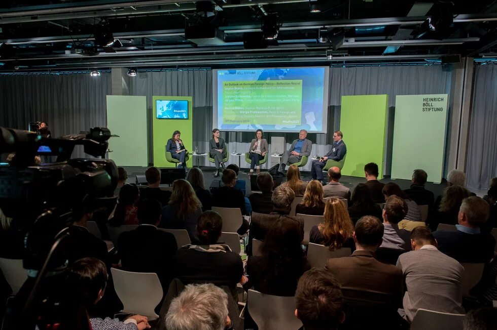 Podiumsdiskussion mit Publikum in der Heinrich-Böll-Stiftung