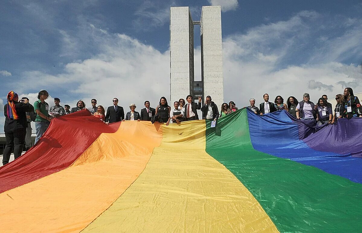 Bandeira LGBT no Congresso Nacional do Brasil Bandeira LGBT no Congresso Nacional do Brasil