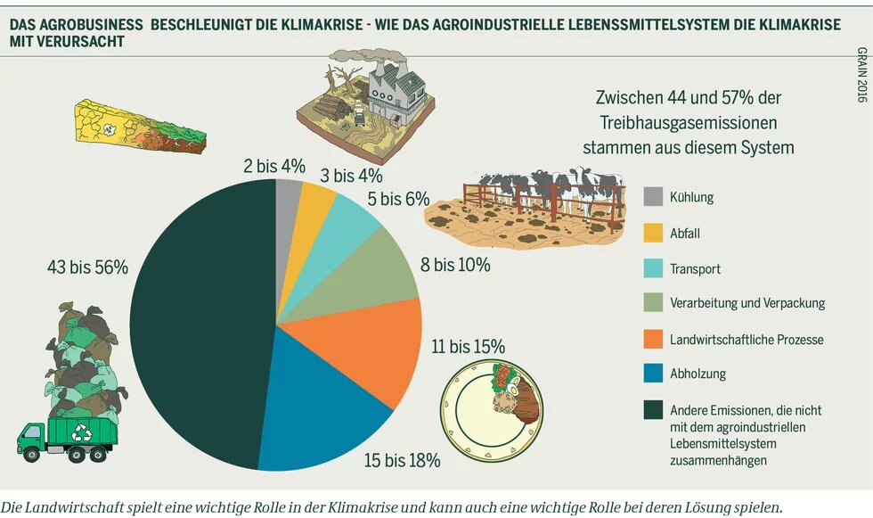 Das Agrobusiness beschleunigt die Klimakrise