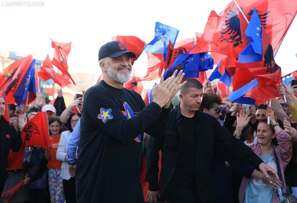 Edi Rama während des Wahlkampfes 2025.
