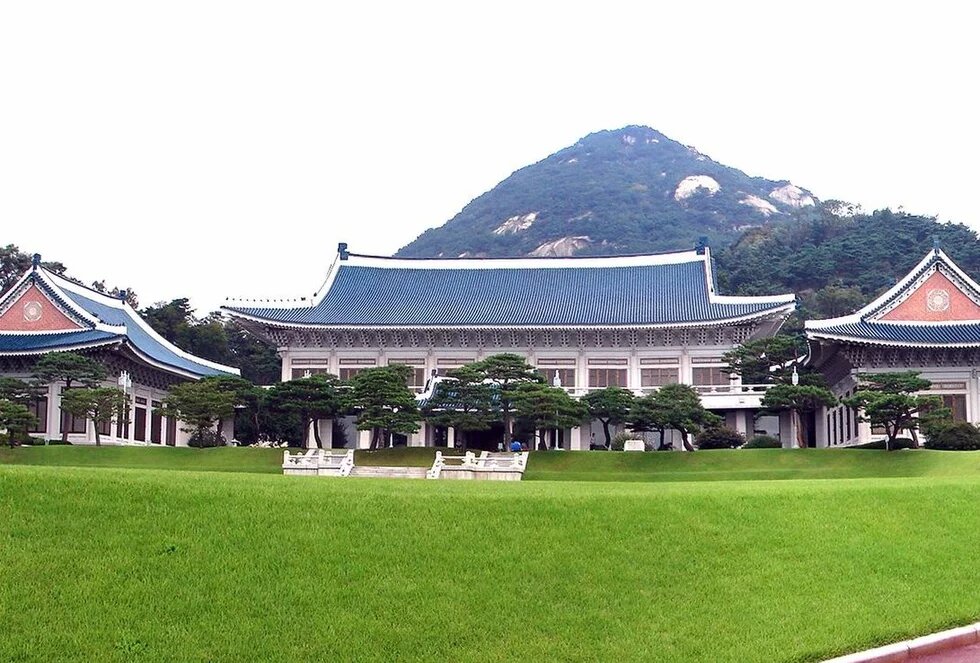Der Blue Palast, der traditionelle Sitz des südkoreanischen Präsidenten.