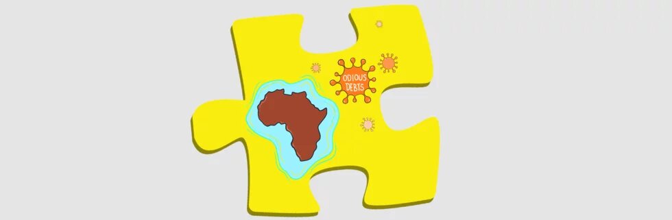 Illustration: Der afrikanische Kontinent wird von "Schulden-Viren" heimgesucht.