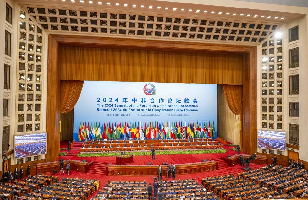 Das Foto zeigt die Eröffnungszeremonie des FOCAC Summit 2024 on Peking, China.