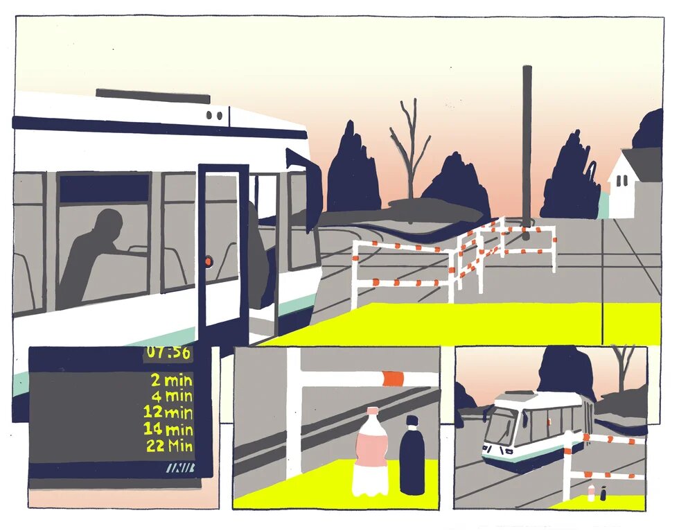 Illustration: Straßenbahn