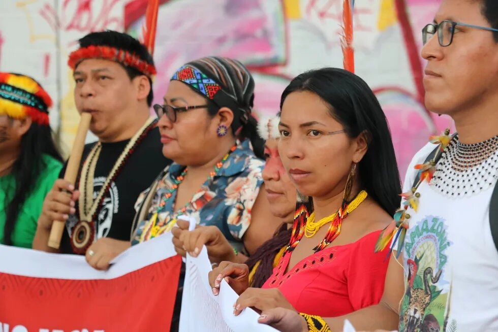 Indigene Vertreter*innen auf der Konferenz von Santa Marta