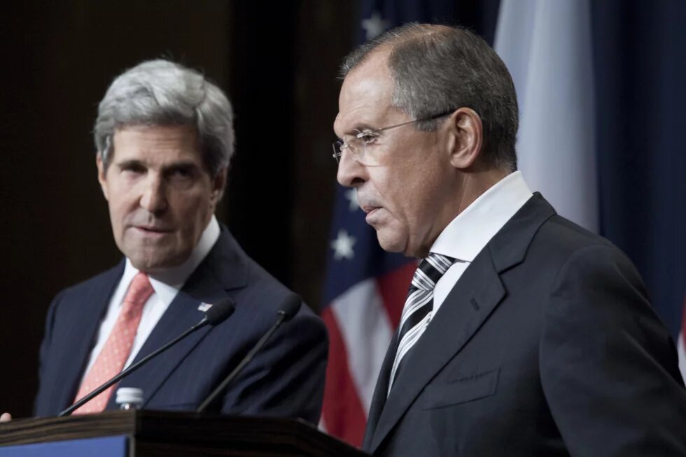 Die beiden Außenminister John Kerry und Sergey Lavrov am 14. September in Genf.
