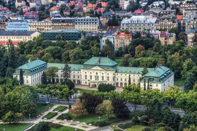 Regierungsgebäude von oben