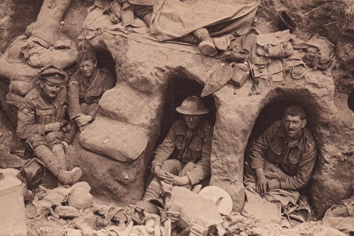 British Soldiers on a Postcard in the Daily Mail 1916 Consequences of World War One: British Soldiers on a Postcard in the Daily Mail 1916