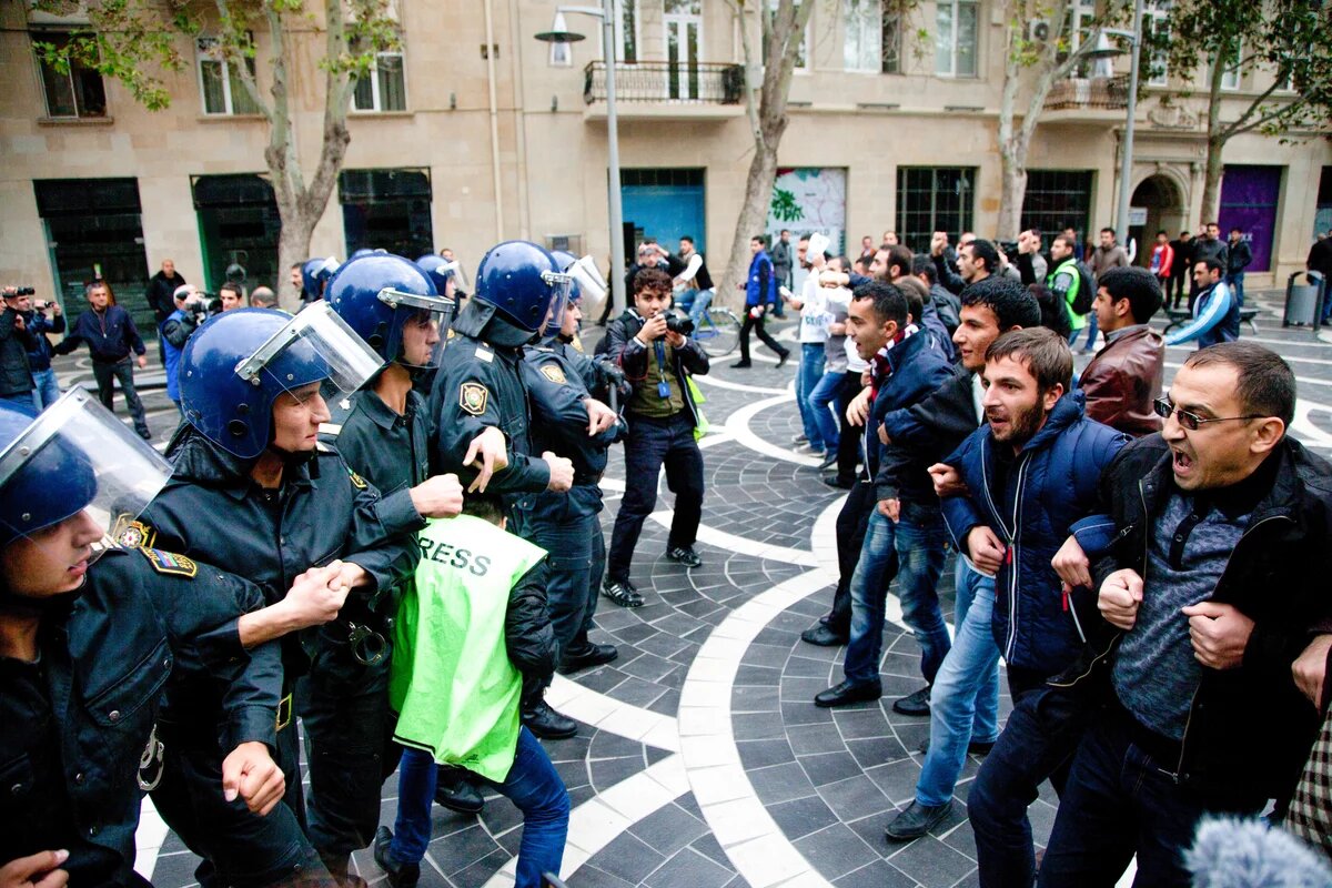 Demonstration in Baku am 17. November 2012 Demonstration in Baku am 17. November 2012