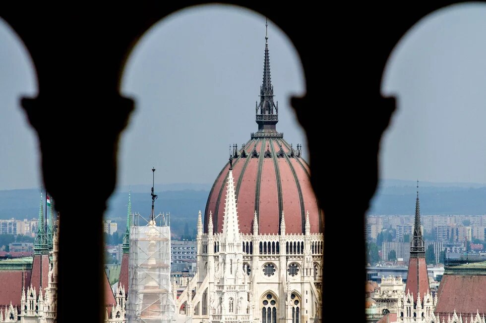 Blick auf das Parlament in Budapest Blick auf das Parlament in Budapest
