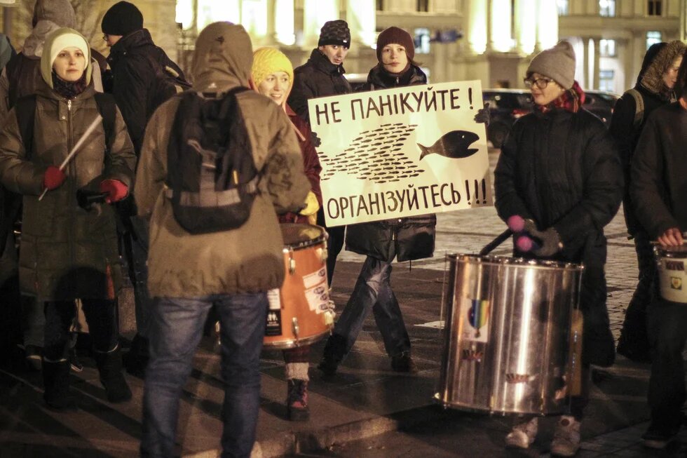 Euromaidan-Demos in Kiew Euromaidan-Demos in Kiew