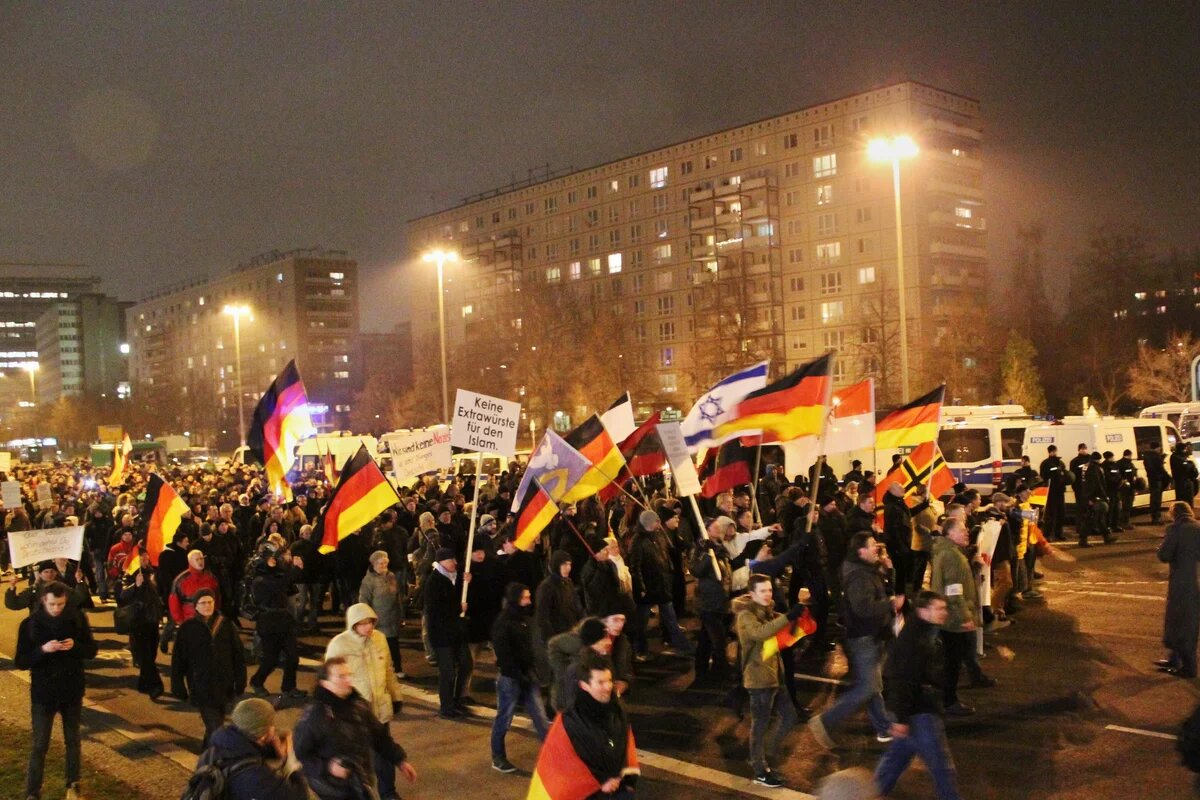 Bärgida Demonstration im Januar 2015 in Berlin Bärgida Demonstration im Januar 2015 in Berlin
