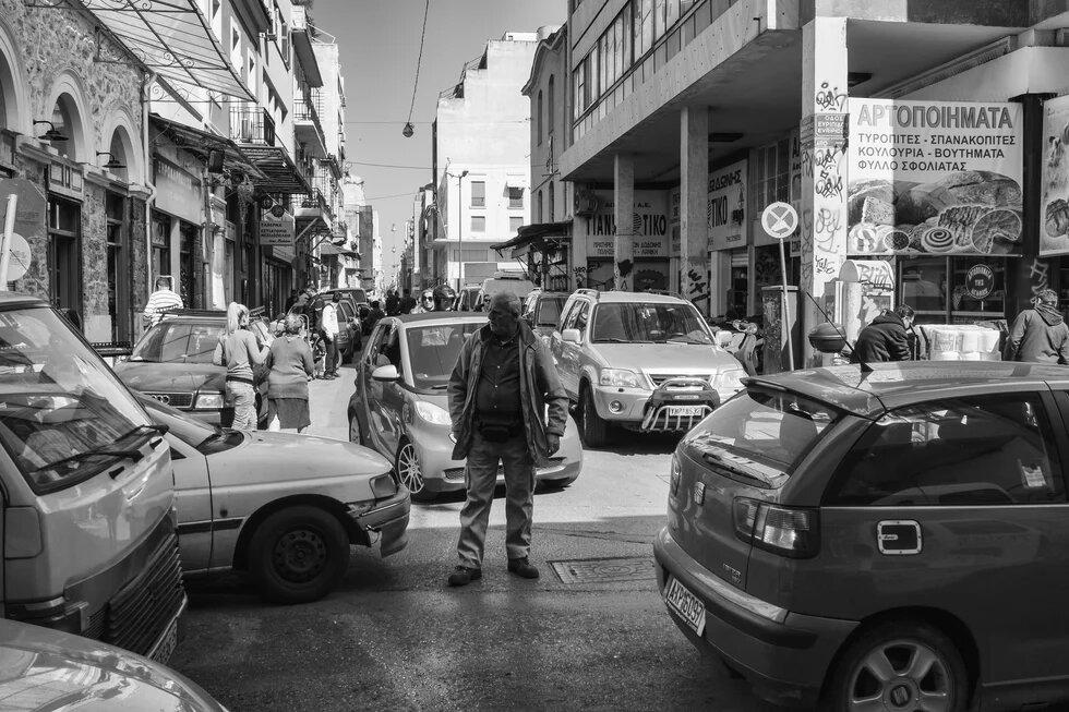 Man in the streets of Athens