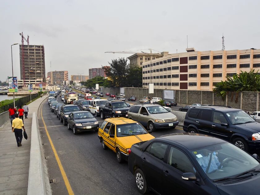 Strassenverkehr in Lagos Strassenverkehr in Lagos
