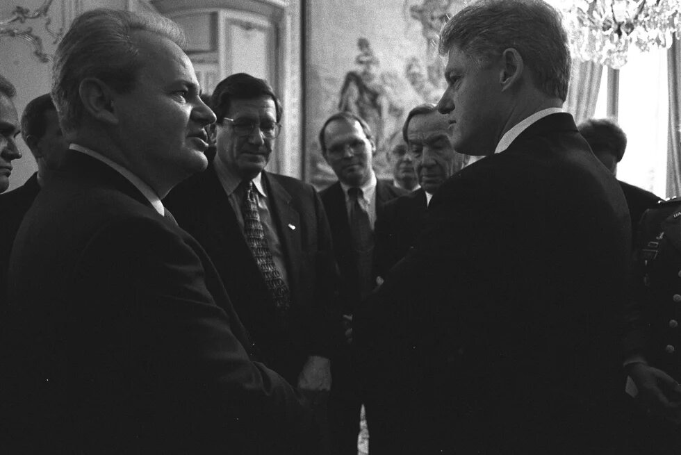 Clinton und Milosevic
