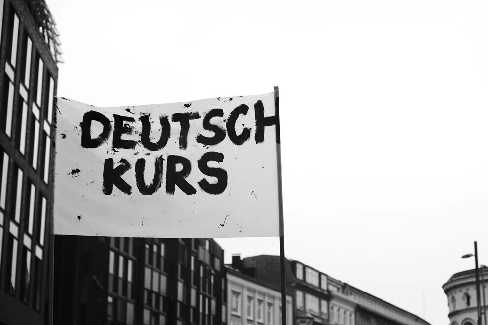 _KLD6514_S Transparent mit der Aufschrift "Deutschkurs"