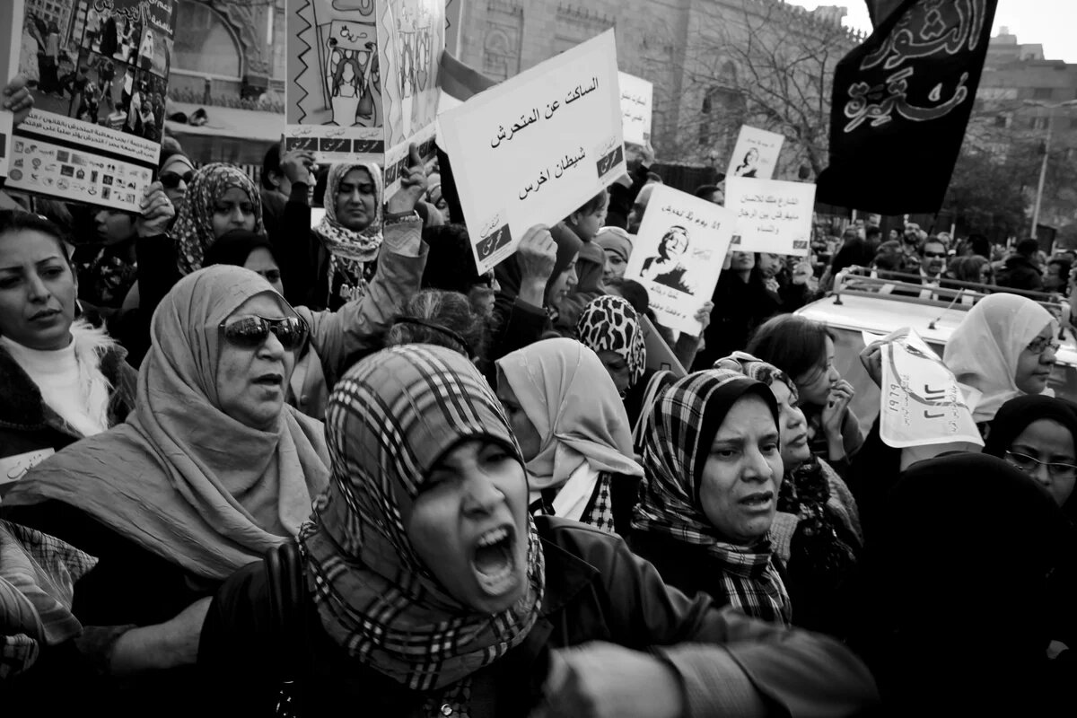 Marsch zum Tahrir-Platz gegen sexuelle Belästigung, Februar 2013 Marsch zum Tahrir-Platz gegen sexuelle Belästigung, Februar 2013