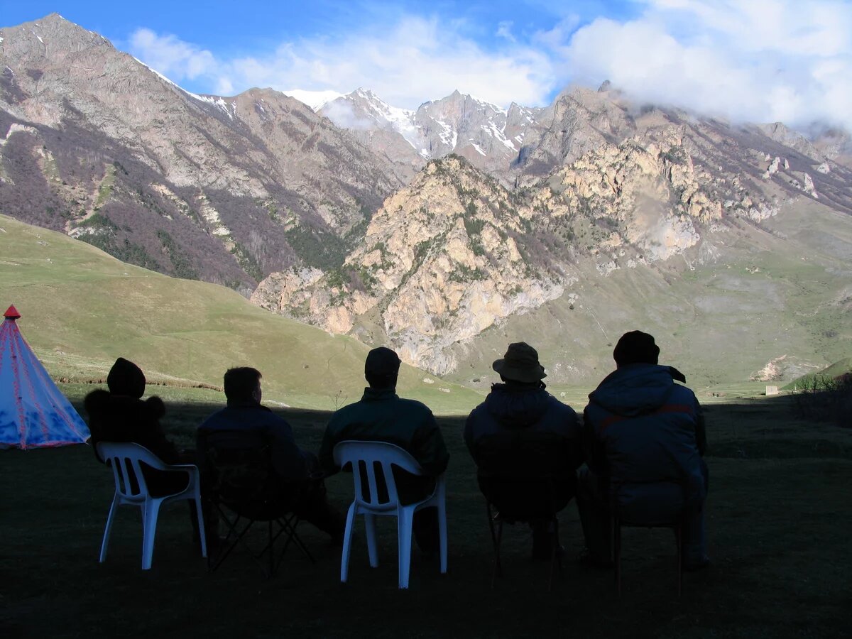 Blick in die Berge, Landschaft im Nordkaukasus Blick in die Berge, Landschaft im Nordkaukasus