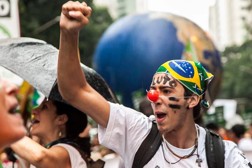 Rio +20 Proteste in Rio während des Klimagipfels