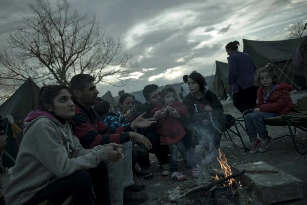 Refugees in the Harmanli camp in Bulgaria Refugees in the Harmanli camp in Bulgaria