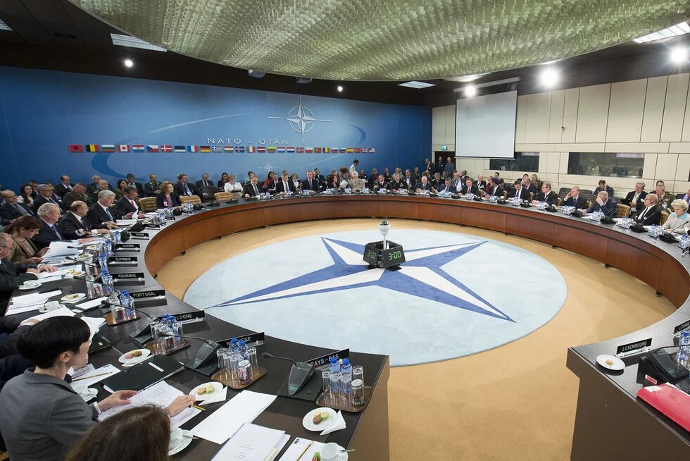 General view of the meeting room Treffen der Verteidungsminister/innen im NATO-Hauptquartier in Brüssel 2016
