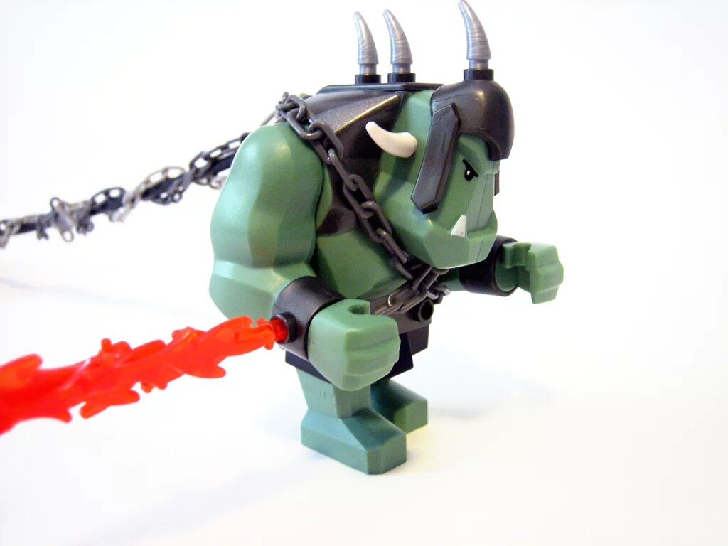 troll A action figure of a green troll