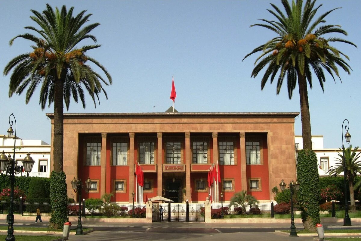 Rabat - building of parlament Building of the Moroccan parlament in Rabat