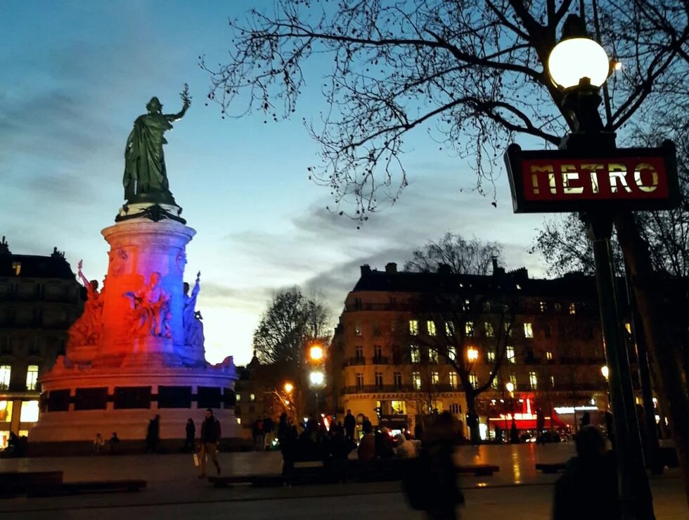 Marianne, Platz der Republik in Paris Place de la République, Paris