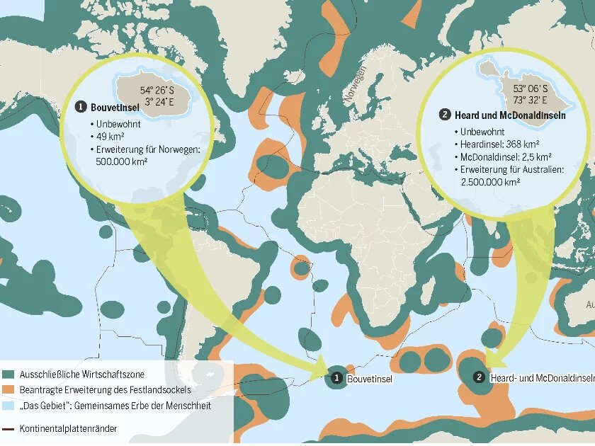 Aus dem Meeresatlas 2017: Ocean Governance – Wem gehört das Meer? Infografik aus dem Meeresatlas 2017: Ocean Governance – Wem gehört das Meer?