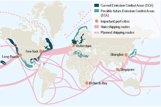 From the Ocean Atlas – Heavy Fuel Oil –More Emission Control Areas Are Needed Infographic from the Ocean Atlas – Heavy Fuel Oil – More Emission Control Areas Are Needed