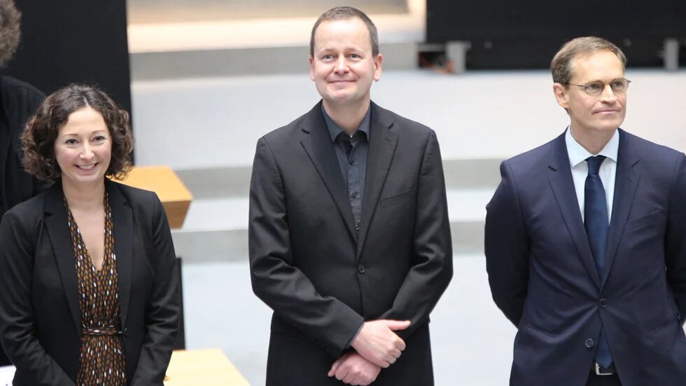 Ramona Pop (Die Grünen), Klaus Lederer (Die Linke), Michael Müller (SPD) Ramona Pop, Klaus Lederer, Michael Müller