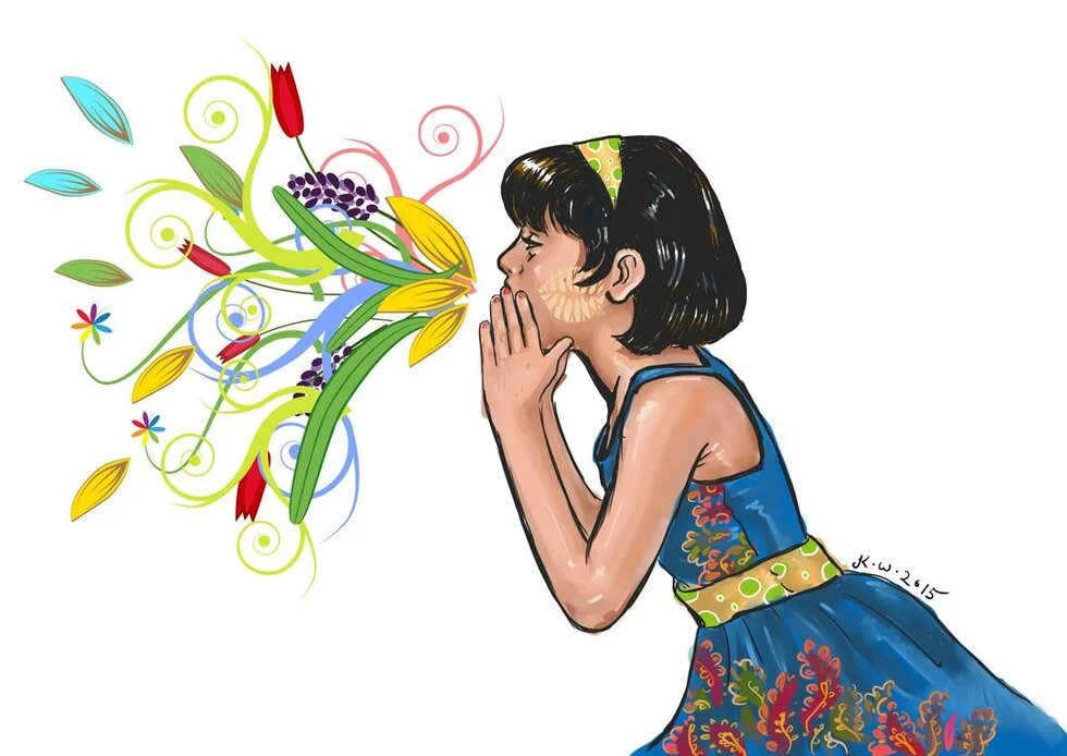 Picture from "Support Panzagar: End Hate Speech with Flower Speech"