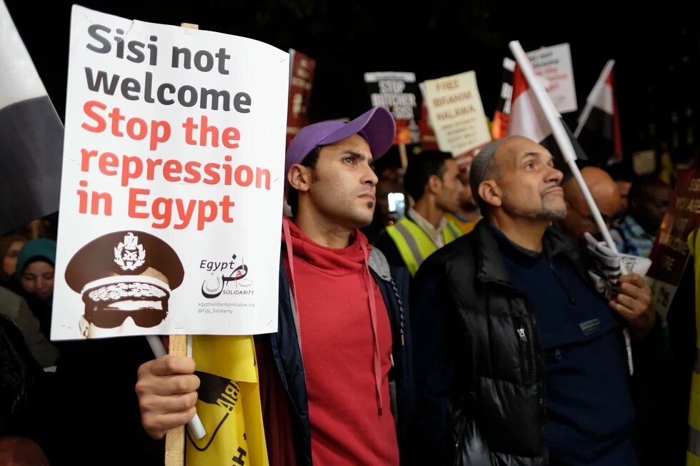 Proteste gegen Sisis Besuch in London - November 2015 Proteste gegen Sisis Besuch in London - November 2015