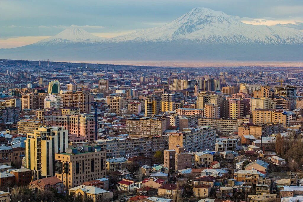 Yerevan, Armenien Yerevan aus der Vogelperspektive