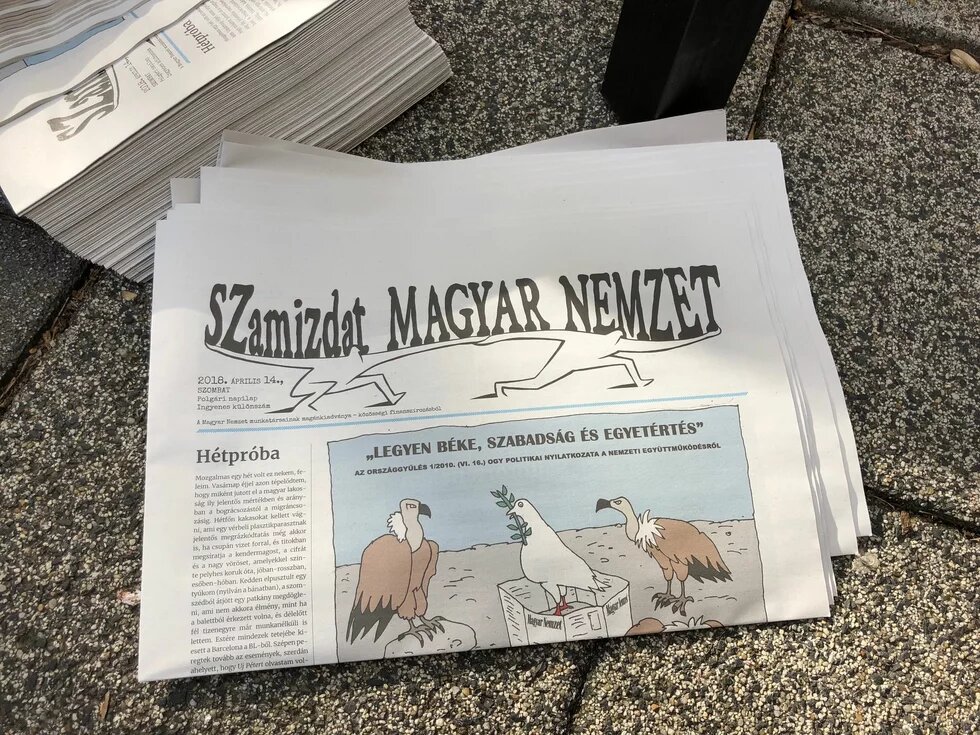 Special edition of the shut-down daily Magyar Nemzet