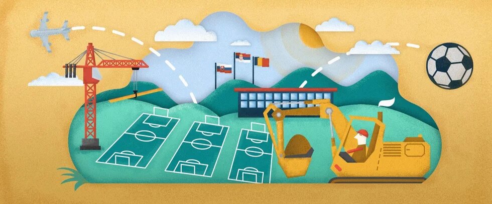 The Orban government spent billions The Orban government spent billions image: grafik of footballfields