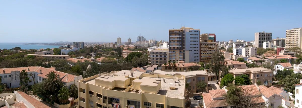 Dakar, Senegal - Left Half Blick auf Dakar, Senegal
