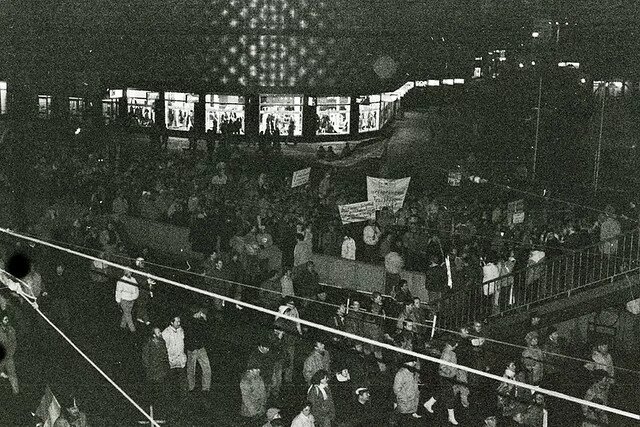Montagsdemo Leipzig 8. Januar 1990 Montagsdemo Leipzig 8. Januar 1990