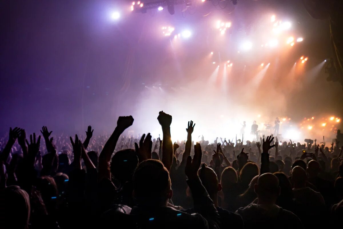 Zuschauer während eiens Konzerts Konzert