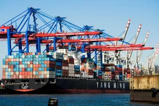 global trade Containerverladung im Hafen