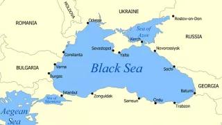 Map of the Black Sea and surrounding regions