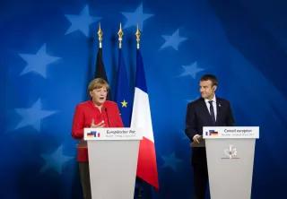 European Council meeting, 22-23 June 2017 Angela Merkel and Emmanuel Macron