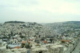 Blick auf Silwan - ein arabischer Stadtteil in Ostjerusalem Blick auf Silwan - ein arabischer Stadtteil in Ostjerusalem