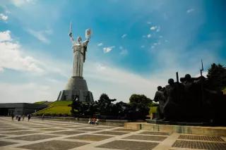 The Motherland Calls Statue in Kiev