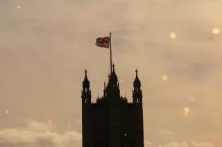 Flag of Great Britain in London Flag of Great Britain in London