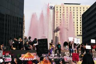 Marcha 8 de marzo de 2020 Protestierende am 8. März 2020