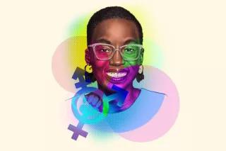 Grafik/Portrait: OluTimehin Adegbeye VON Niklas Hughes Grafik/Portrait: OluTimehin Adegbeye