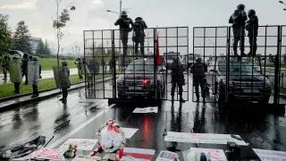 Polizeieinsatz in Minsk 2020 Polizei stoppt Demonstrierende