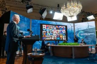 US-Präsident Joe Biden auf dem Leaders Summit on Climate US-Präsident Joe Biden auf dem Leaders Summit on Climate